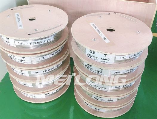 أنابيب شعرية ملفوفة غير ملحومة SS316L 1 8 أنبوب شعري