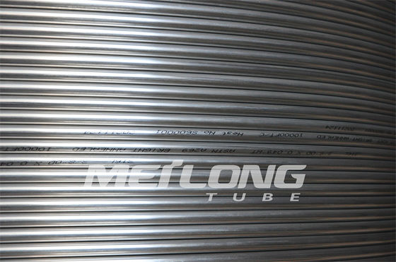 1/4 '' OD X 0.065 '' WT TP316L خط التحكم الهيدروليكي للأنابيب الشعرية الرقيقة