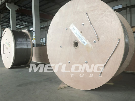 3/8 '' OD X 0.049 '' WT أنابيب ملفوفة شعرية دوبلكس 2205 الفولاذ المقاوم للصدأ لآبار الغاز