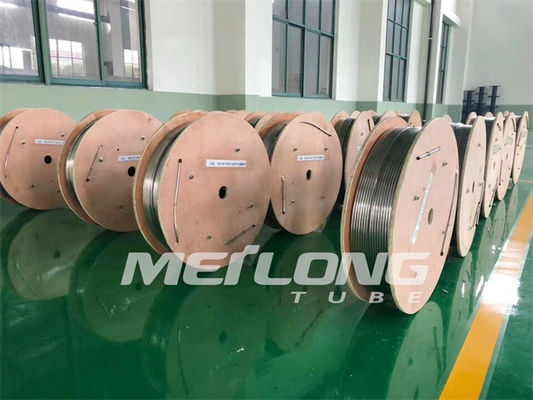 1/4 '' OD X 0.065 '' أنابيب الفرامل النيكل النحاسية خط التحكم الهيدروليكي Incoloy 825