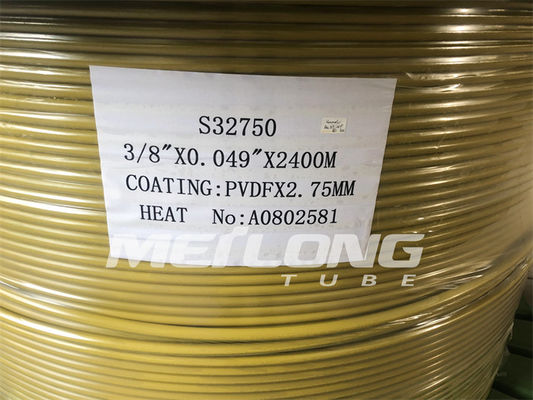 TPE PVDF خط التحكم المغلف سوبر دوبلكس 2507 أنابيب خط التحكم الشعري