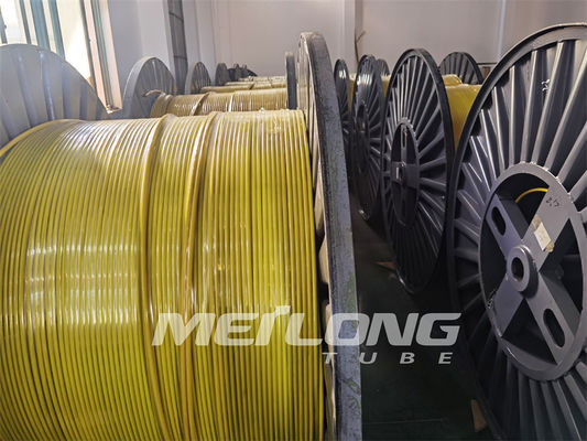 UNS S32750 الأنابيب الشعرية ذات الضغط العالي دوبلكس 2507 خط تفلون FEP الأنابيب الشعرية