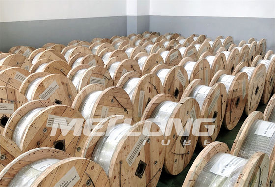 ASTM A269 خط الحقن الكيميائي للأنابيب الملفوفة من الفولاذ المقاوم للصدأ 3/8 بوصة OD X 0.065 بوصة بالوزن