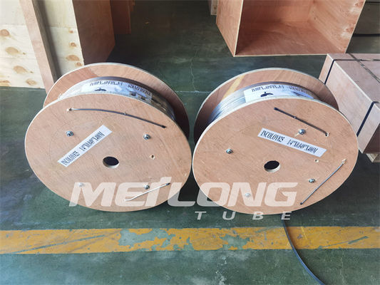ASTM A269 خط الحقن الكيميائي للأنابيب الملفوفة من الفولاذ المقاوم للصدأ 3/8 بوصة OD X 0.065 بوصة بالوزن