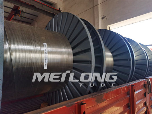 OEM خط شعري التحكم الهيدروليكي لفائف أنابيب الفولاذ المقاوم للصدأ 1/4 '' OD X 0.049 '' WT