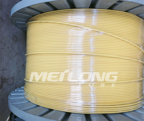 PVDF 12000M خط التحكم المغلف الأنابيب المستديرة الشعرية المستطيلة الملفوفة