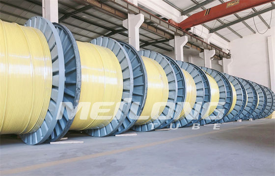 PVDF 12000M خط التحكم المغلف الأنابيب المستديرة الشعرية المستطيلة الملفوفة