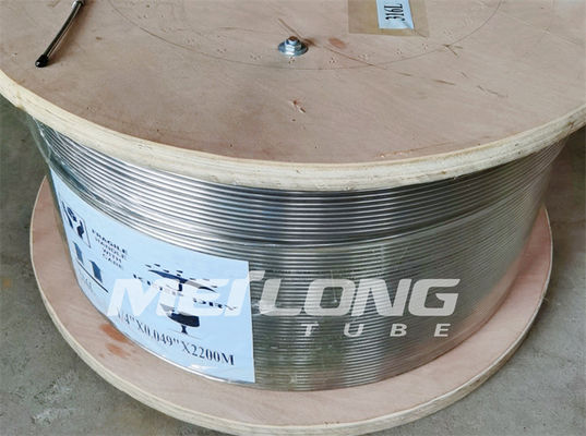 ASTM A789 خط التحكم الهيدروليكي الملدن 1 2 أنابيب لفائف غير قابلة للصدأ لقاع البئر